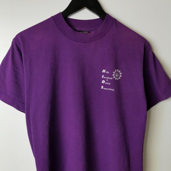 Kids Involved In Doing Something T Shirt  90s Vintage Single Stitch USA Large L - Picture 16 of 16